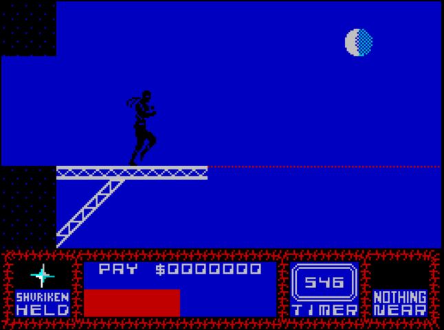 Saboteur II - ZX Spectrum game screenshot (1987) by Durell